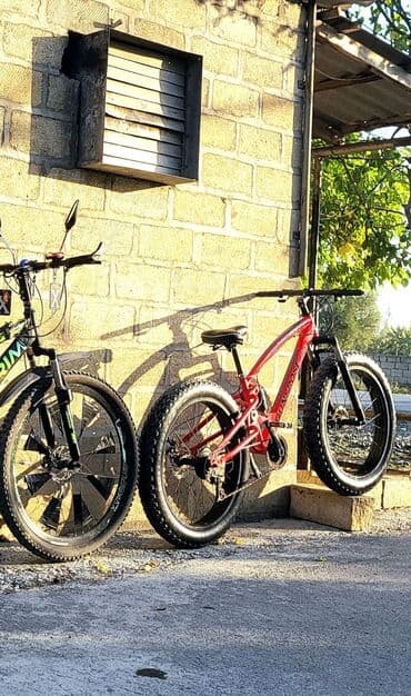 azərbaycan dili qaydalar və testlər: Uşaq/yeniyetmə üçün fatbike tipli velosiped - Rəng: qırmızı, qara — 3