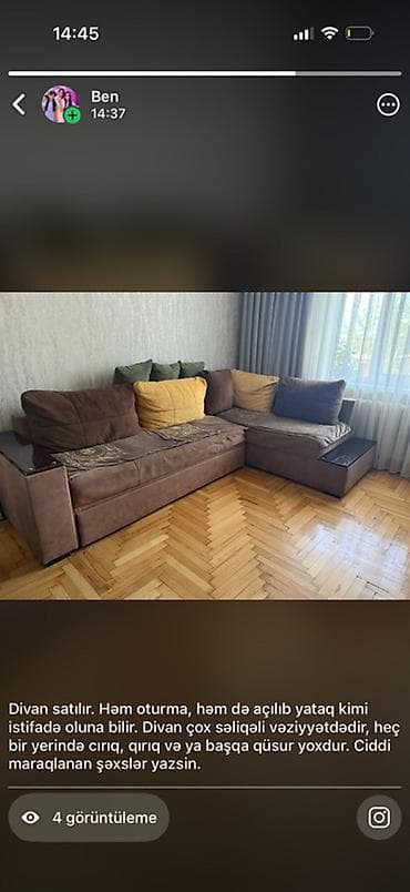 Künc divan, Açılan, Parça, Çatdırılma yoxdur lalafo.az -da Künc divan, Açılan, Parça, Çatdırılma yoxdur