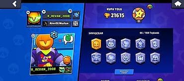 watt pro: Brawl Stars hesabı – R_REVAN_2008 - Kupa yolu: 21,615 - Savaşçılar — 2