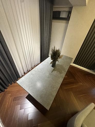 stol stul modelleri: Qonaq otağı üçün, Açılmayan, Dördbucaq masa — 3