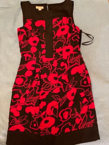 сони на прокат: Коктейльное платье известного бренда Monsoon, черно-красное, размер — 1