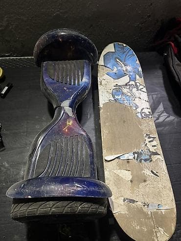 Elektrik nəqliyyatı: Elektrikli hoverboard + skeytbord dəsti - Hoverboard: 2 təkərli — 1