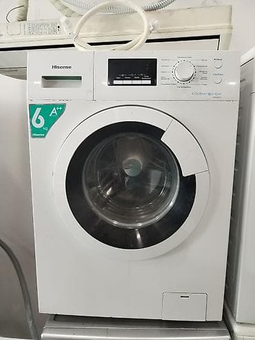 qram olcen terezi: Paltaryuyan maşın Hisense, 6 kq, Avtomat, Qurutmasız — 1