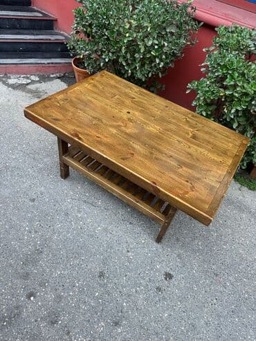 хонтахта стол: Прямой стол, Нераскладной, Без колесиков, Дерево, Без гарантии — 3