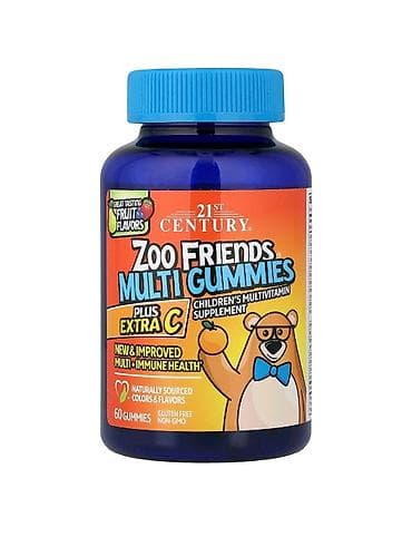 optitect vitamin c: Məhsul: 21st Century Zoo Friends Multi Gummies – Uşaqlar üçün — 1