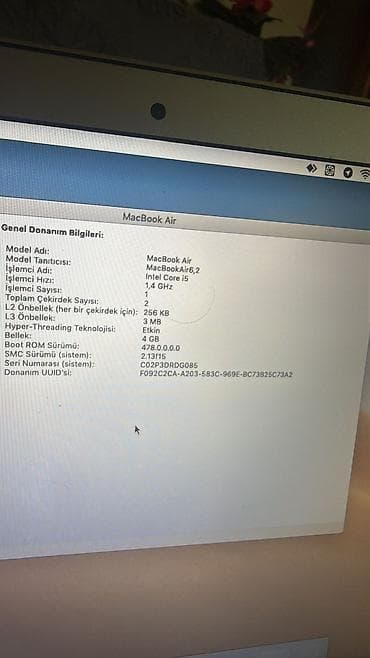 predator notebook: Apple MacBook Air 13" (Early 2014) - Ekran: 13.3" - Prosessor: 1.4 — 4