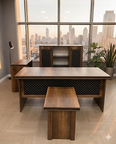 ofis divanı: Yeni, Müdir üçün, Künc masa — 1