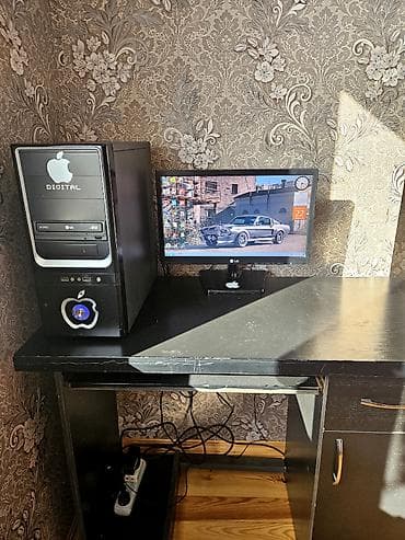 Modemlər və şəbəkə avadanlıqları: Masaüstü kompüter + monitor seti Xüsusiyyətlər: - RAM: 4 GB - Korpus — 6