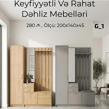 tibbi dolab: Keyfiyyətli və rahat Dəhliz mebeli dəsti Ölçü: 200x140x45 Qiymət — 1