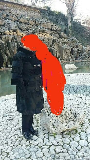 krop geyim: Kürk qara rəng 50 raz mer — 2