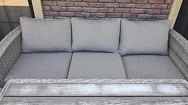 divan masası: İşlənmiş, Kvadrat masa, 2 stul, Açılmayan, Stullar ilə, Həsir toxunuşlu — 5