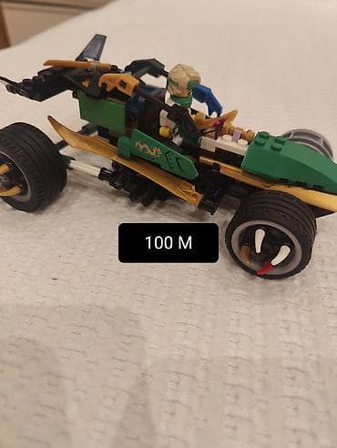 oyuncaq pişik: LEGO Ninjago temalı konstruksiya dəsti – yaşıl/qızılı rəng sxemində — 1