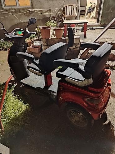 2 cı el elektrikli scooter: Elektrik üçtəkərli skuter – Volta VM4 - Rəng: qırmızı - 3 təkərli — 3