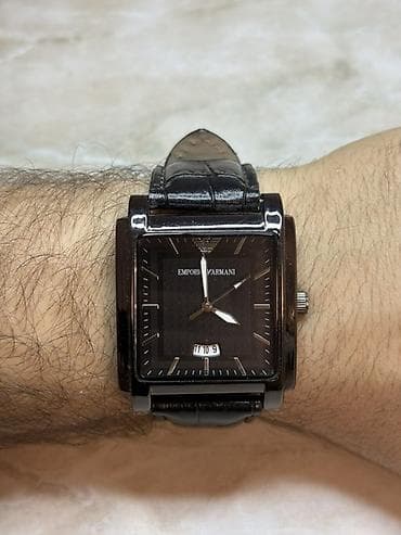 armani saat qiymetleri: Yeni, Qol saatı, Emporio Armani, rəng - Qara — 8