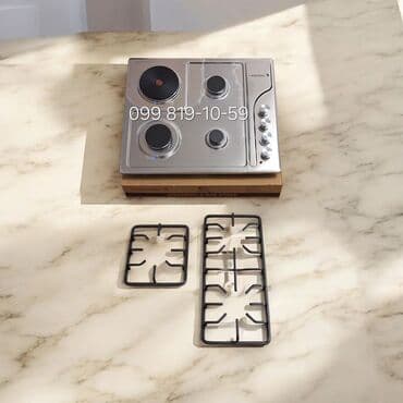 плита для котлет: Плита Комбинированная, Настольная, 4 конфорки, Новый — 4