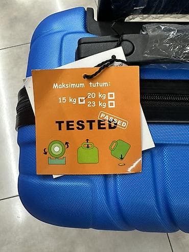 Sərt korpuslu əl yol çantası – mavi rəng - Maksimum tutum: 15 kq — 1