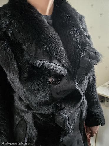 qara etek: Kürk, Adl, XL, rəng - Qara — 2