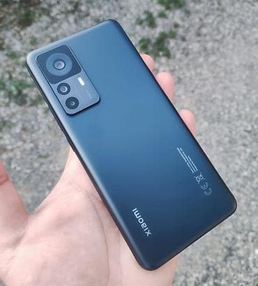 tecno telefon: Xiaomi 12T, 128 GB, rəng - Qara, 
 Barmaq izi, İki sim kartlı, Face ID — 3