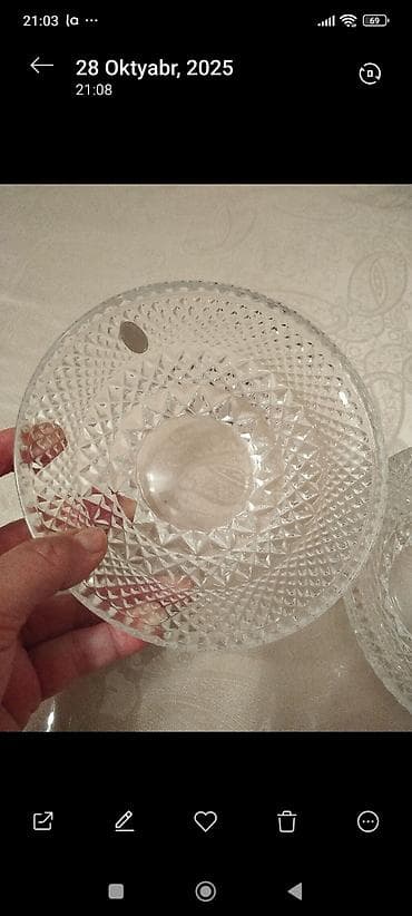 Tort və şiriniyyat qabı, Xrustal, Rusiya