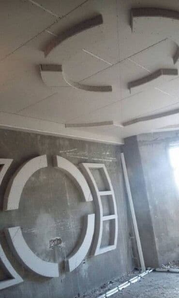 zal ucun alcipan fiqurları: Hər növ Alcipan işləri görülür. Düz sadə tavan. Ara kəsmə divar — 27