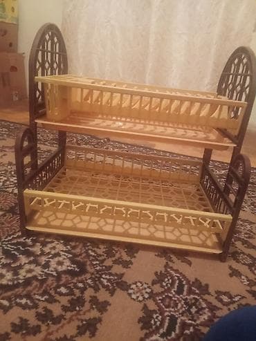 İkiqat mətbəx qab-qacaq quruducusu - Material: plastik - Rəng