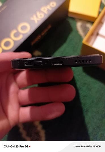 telfolar: Poco X6 Pro 5G, Barmaq izi — 2
