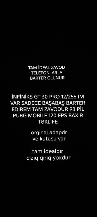 Infinix GT 20 Pro, 256 GB, rəng - Boz, Sənədlərlə — 1
