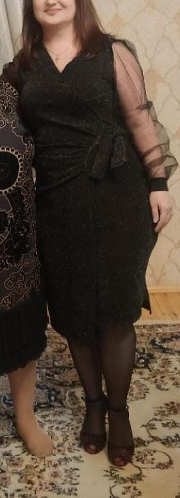 Qara şifon ziyafət donu beden olcusu 42-44 - Rəng: qara, xırda lalafo.az -da Qara şifon ziyafət donu beden olcusu 42-44 - Rəng: qara, xırda