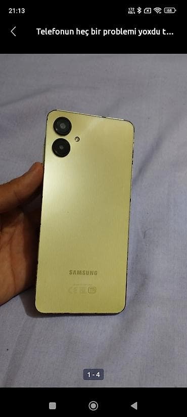 philips xenium 9@9s: Samsung Galaxy A06, 128 GB, rəng - Sarı — 4