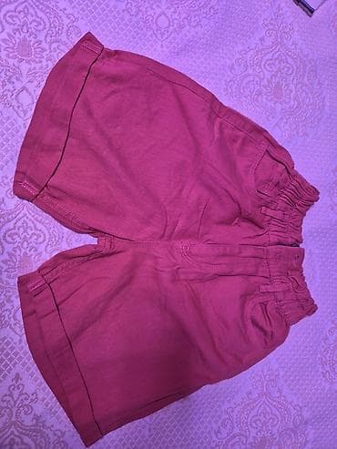 Şortlar: Uşaq şortu – tünd çəhrayı/şərab rəngi. - Model: klassik qısa kəsim - — 2
