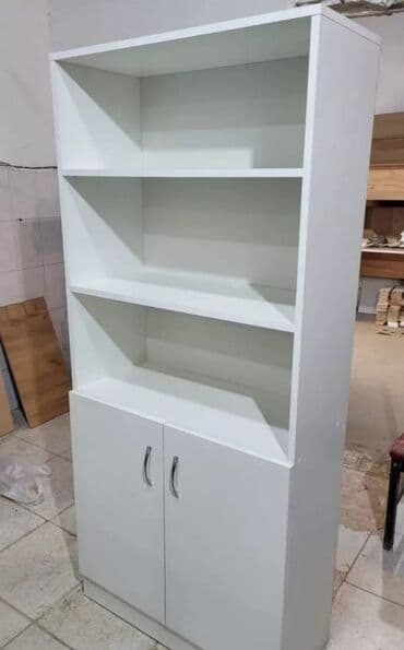 asan şəkillər: Kitab rəfi və şkaf kombinasiyası - Model: açıq rəfli üst hissə + iki — 6