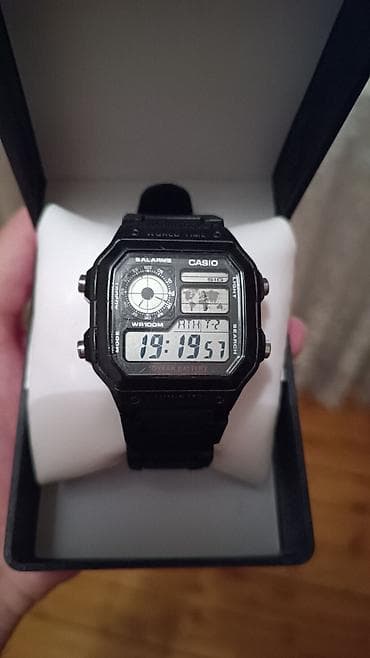 oriyent saat: İşlənmiş, Qol saatı, Casio, rəng - Qara — 1