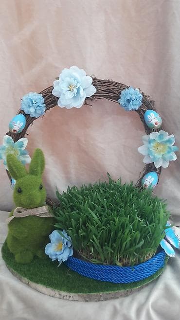 Baharın ən gözəl simvolu – səməni 🌿 Zövqlü dekor, əl işi çələng və