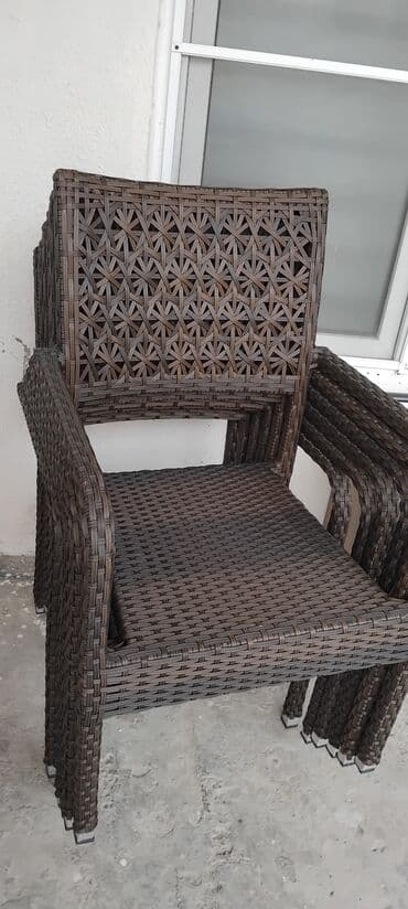Yelləncəklər: Rattan tərzli açıq hava kresloları - Material: sintetik rattan — 2
