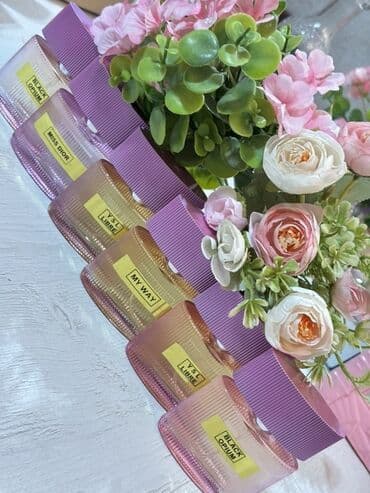 qənimət ətri: 1 gün qalıcı Qadın ətirləri – müxtəlif məşhur aromatlar Təsvir: - — 4