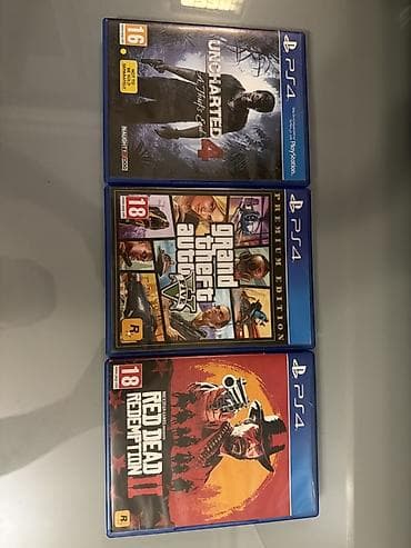 PS4 üçün orijinal disk oyunları dəsti: 3 ü bir yerdə satılır heç bir
