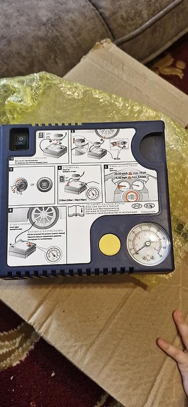 kamaz nasosu: Hyundai/Kia orijinal təkər təmir və kompressor dəsti - 12V avtomobil — 1