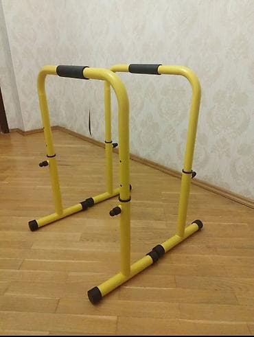 truba: Tənzimlənən paralel dip barlar (2 ədəd) - Material: möhkəm polad boru — 1