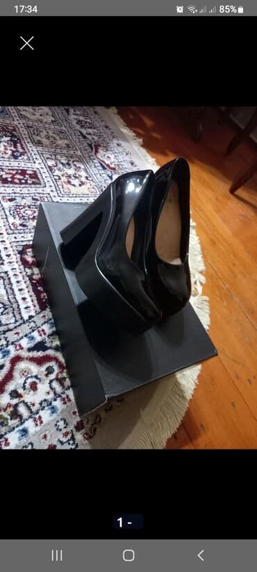 rezin bot: Ölçü: 36.5, rəng - Qara, İşlənmiş — 10