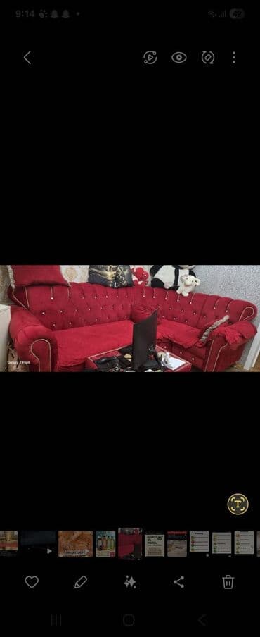 metbex kunc divanları: Künc divan, İşlənmiş, Açılmayan, Parça, Çatdırılma yoxdur — 2