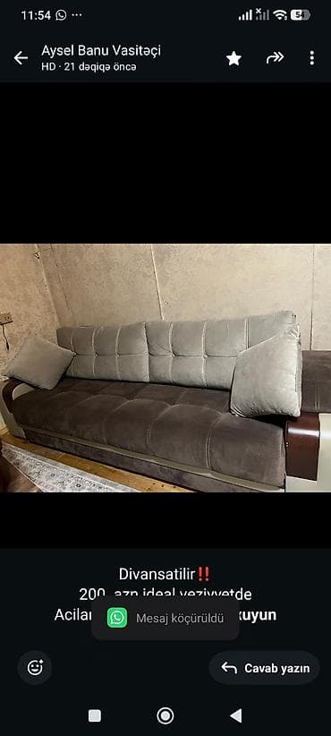 acilan divan: Divansatilir‼️ 200 azn.ideal veziyyetde Acilan ve bazali Bileceri2947 — 1