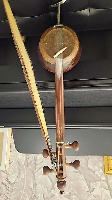 Fleytalar: Kamança – tam dəst - Ənənəvi kamança, taxta gövdə və dəri membranlı — 3