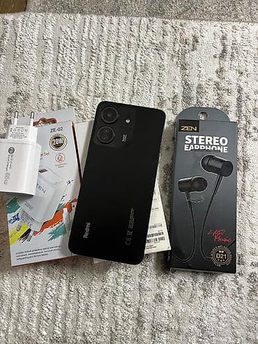 ram 8 gb: Redmi 13C, 128 GB, rəng - Qara, Barmaq izi, Face ID — 10