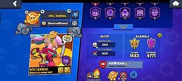 ofis masaları: Brawl Stars oyun hesabı - Kupa yolu: 64,818 (ən yüksək 64,823) - — 3
