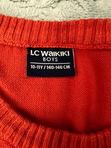fiqurlu üzgüçülük üçün uşaq termodəyişəklər: LC Waikiki Boys markalı, narıncı rəngdə, uzunqol sviter. 9-10yaş — 2