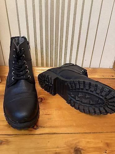 Botinkalar: Məhsul: Kişi qış botları - Rəng: Qara - Üst material: Toxumalı — 4