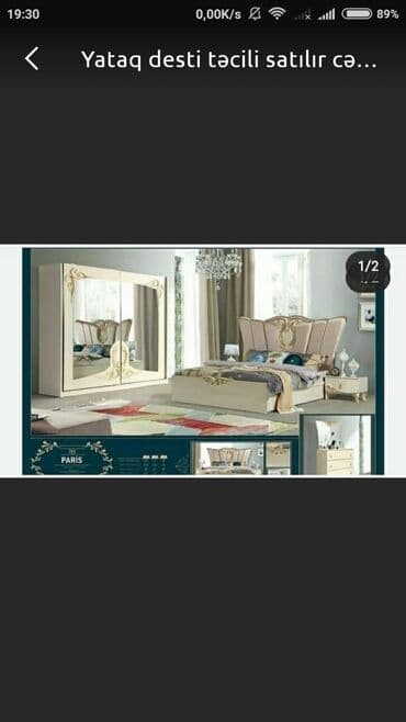 tryumo: 2 təknəfərlik çarpayı, Dolab, Termo, 2 tumba, İşlənmiş — 1