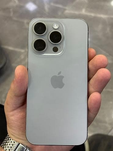 IPhone 15 Pro, 128 GB, Gümüşü, Face ID