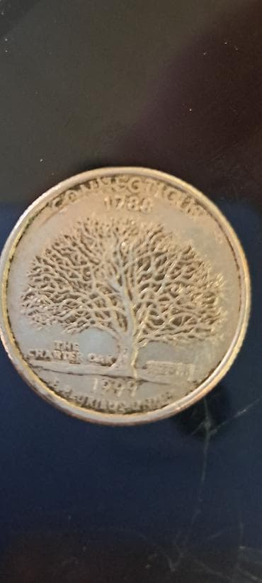 İncəsənət və kolleksiyalar: ABŞ 25 sentlik sikkə – Connecticut “State Quarter” - Seriya: 50 State — 2