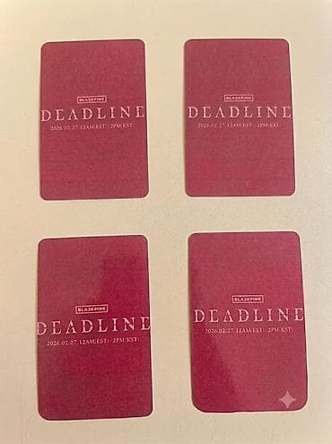 BLACKPINK “DEADLINE” fotokart seti - çoxlu freebies qoyuram ödenişli — 2